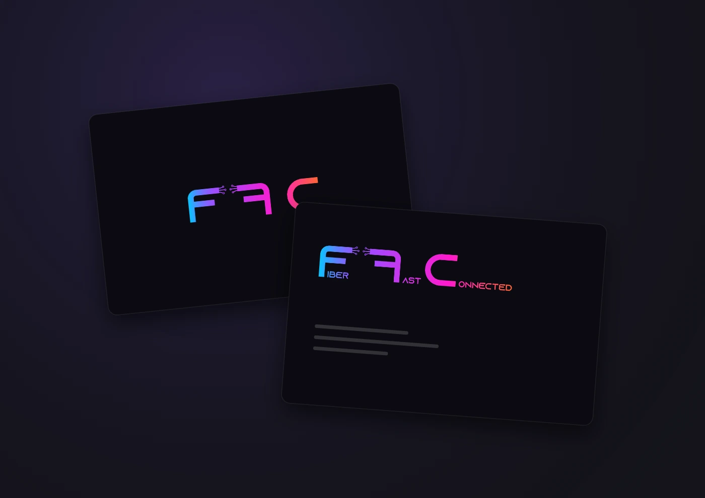 Fiber Fast Connected — Mise en situation — carte de visite