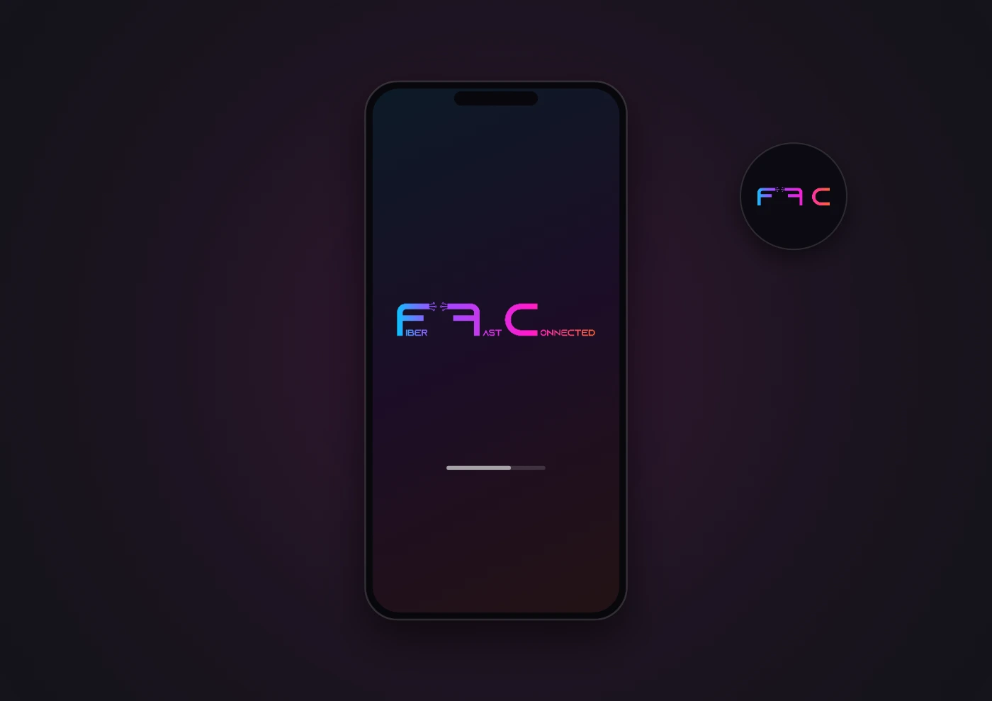 Fiber Fast Connected — Mise en situation — écran de lancement et avatar